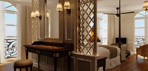 Luxus pur in einer Grand Suite auf dem Mekong Navigator, Mekong Flusskreuzfahrt, Vietnam