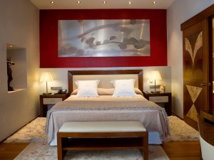 Modernes Zimmer im Luxushotel Ibiza Mirador de Dalt Vila Spanien Balearen