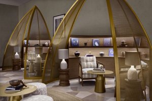 Conservation House – Außenansicht: zeitgenössische Architektur, Holz und Naturstein | Saudi‑Arabien, Nujuma