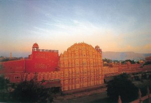 weltberühmtes hawa mahal im oberoi rajvilas resort in jaipur indien