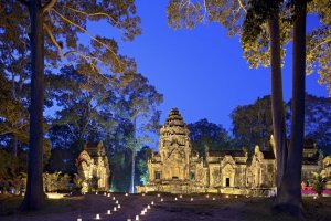 spiritueller Tempel in der nähe vom Hotel Raffles Grand d' Angkor in siem reap Kambodscha