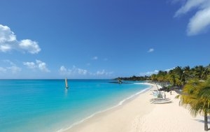 traumstrand im beachcomber hotel royal palm auf mauritius