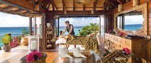 traumblick vom spa auf der richard bransons necker island in der karibik british virgin islands 