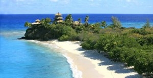 traumstrand auf der richard bransons necker island in der karibik british virgin islands 
