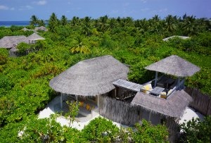 Ocean Beach Villa des Six Senses Laamu Resort, Laamu Atoll, Malediven