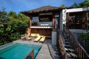 private luxus villa mit privatem pool im six senses samui resort auf koh samui thailand