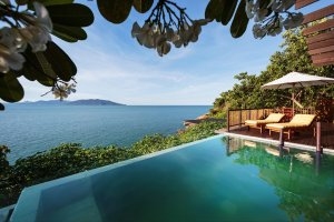 private villa mit pool im six senses samui resort auf koh samui thailand