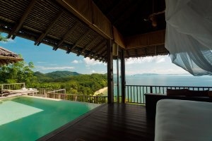 private villa mit meerblick und terrasse im six senses yao noi bei phuket thailand