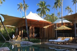 luxus villa mit privaten pool im soneva kiri resort auf koh kood thailand