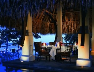 idyllisches restaurant und bestes essen im the oberoi luxus resort auf mauritius