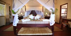 luxus schlafzimmer im ti kaye luxus resort in st. lucia karibik