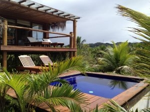 privater pool im luxus bungalow im resort txai relais und chateaux in itacare brasilien südamerika