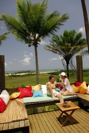 entspannte lounge im txai hotel resort relais und chateaux in itacare brasilien südamerika