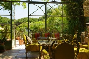 Wintergarten im Luxushotel Saint-Tropez Villa Marie Cote d´Azur Frankreich
